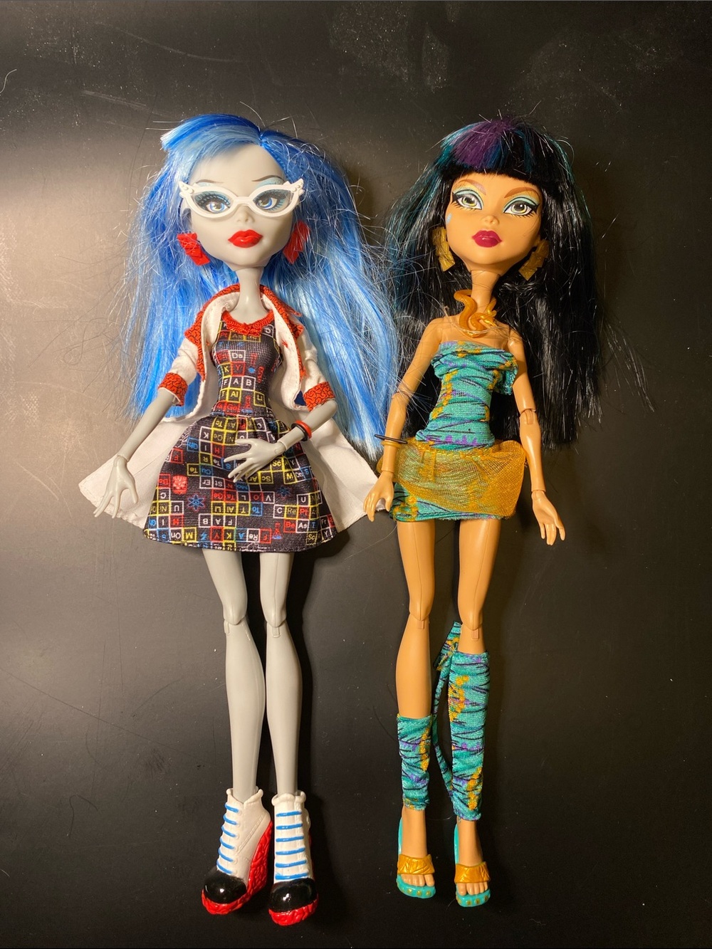 MONSTER HIGH MAD SCIENCE LAB PARTNERS CLEO & GHOULIA DOLLS